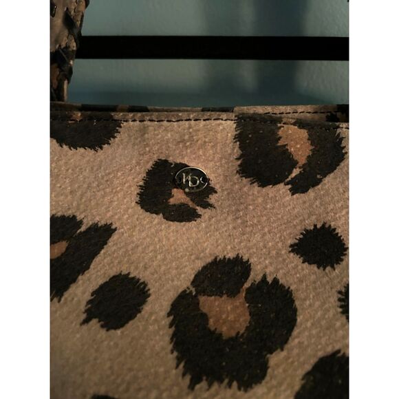 Kelsi Dagger suede leopard print handbag tote snap closure - Picture 2 of 6